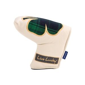 Limited Edition “Live Lucky” Genuine Leather Putter Headcover by Black Clover